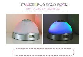 Surborder Shop Colors Change Star Night Light Magic Projection Alarm Clock Led Lamp N2