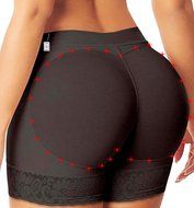 Women Lace Padded Seamless Butt Hip Enhancer Shaper Panties Underwear N3