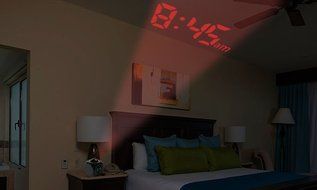 Alarm Clock Multi-function Digital LCD Voice Talking LED Projection Temperature. N4