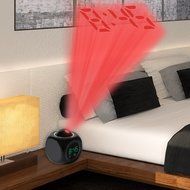 Alarm Clock Multi-function Digital LCD Voice Talking LED Projection Temperature. N5