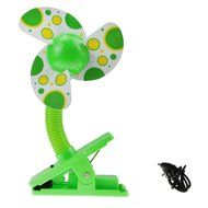 Greenery 360 Degree Rotating Antique USB Powered Plug Charging Ultra-quiet Metal Desktop Table Fan Super Mute... N32