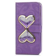 iPhone SE Case, iPhone 5/5S Case,YOKIRIN Stand Wallet Premium PU Leather with Handmade Flowing Glitter Liquid... N22