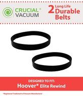 2 Hoover Elite Rewind, Legacy Agitator Vacuum Cleaner Belts, Pack of 2, Replaces Part#40201190, 38528040, Designed...