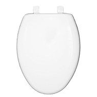 Bemis 7M1201SLOWA 000 Slow Close Sta-Tite Elongated Closed Front Toilet Seat, White by Bemis