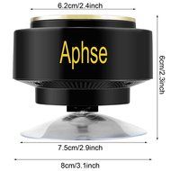 Aphse HAPBS02BK Waterproof Bluetooth Speaker with BT 4.0 FM Radio, LCD Display, Built-in Mini Mic and Hands-Free...