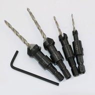 MuLuo 4pcs Countersink Drill Bit Quick Change Hex Shank Screw Tool #6 #10 #13 #16 N3