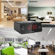 Horologe Alarm Clock Radio with Dual Alarms, AM/FM Radio, 0.6&rdquo; Digital LED Display and Battery Backup in case... N4