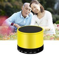 Wireless Bluetooth Speaker, Portable Stereo Outdoor Sports Lightweight Round Design Waterproof for Bathroom, Pool... N10