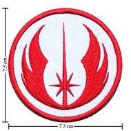 Star Wars Patch Jedi Logo Embroidered Movie Hero Iron on Patches
