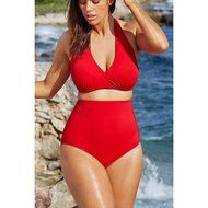 HOT Sale!Canserin Women Plus Size High Waist Push up Padded Bikini N15