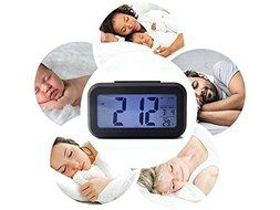Elitek AC-8 Digital Silence LCD Alarm Clock LED Light Snooze / Backlight Digit Time Date Calendar N3