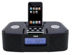 Naxa NI-3103 Digital Alarm Clock Radio with Dock for iPod