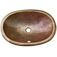 Houzer HW-ELI1ES Hammerwerks 6-Inch Deep Self Rimming Lavatory Sink with Overflow, Antique Copper by HOUZER