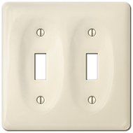 Amerelle 3020TTBT Allena Biscuit Ceramic 1 Toggle Wallplate by Amerelle