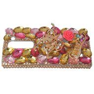 Spritech(TM) Bling Clear Phone Case For LG spirit h440 C70/LG Escape 2/LG Logos/LG Spirit 4G LTE,3D Handmade Silver... N48