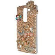 Spritech(TM) Bling Clear Phone Case For LG spirit h440 C70/LG Escape 2/LG Logos/LG Spirit 4G LTE,3D Handmade Silver... N51