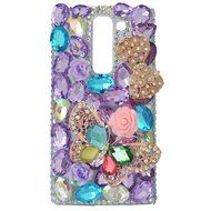 Spritech(TM) Bling Clear Phone Case For LG spirit h440 C70/LG Escape 2/LG Logos/LG Spirit 4G LTE,3D Handmade Silver... N53