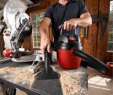 Shop-Vac 2030100 1.5-Gallon 2.0 Peak HP Wet Dry Vacuum, Small, Red/Black N7