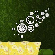 EverTrust(TM) New Promotion Hot Sale Quartz Wall sticker Mirror Modern Clock 3d Decal Design Best Decor Home Diy... N4