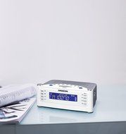 Sangean All in One Weather Atomic AM/FM Dual Alarm Clock Radio with Large Easy to Read Backlit LCD Display N3