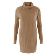 Women Dress,Haoricu Fall Womens Casual Long Sleeve High-collar Solid Jumper Turtleneck Sweater Dress Skirt Coat... N25