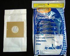 Sumsung 3500, 5900, 6300 Canister Micro Filtration Vacuum Bags - 5 in a pack