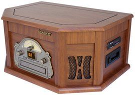 7-in-1 Boytone BT-15TBSM Classic Turntable Stereo System, Vinyl Record Player, AM/FM, CD, Cassette, USB, SD slot... N2