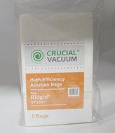 10 Ridgid VF3501 Allergen Bags, Fits 3-4.5 Gallon Wet &amp; Dry Vacuums, Compare to Part # VF3501, Designed &amp; Engineered... N4