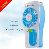 V-Resourcing Multifunction Handheld USB Mini Misting Fan,Rechargeable Portable Mini Humidifier Cooling Fan for... N10