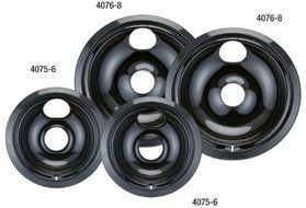 Stanco 4 Pack Ge/Hotpoint Electric Range Porcelain Black Reflector Bowls With Locking Notch by Stanco