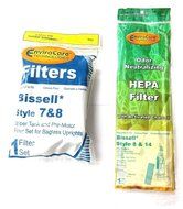1 Set of Bissell Type or Style 7 / 8 / 14 Foam Vacuum Cleaner Filter 3093, 3290 Kit 1 Upper Tank Filter, 1 Premotor... N2