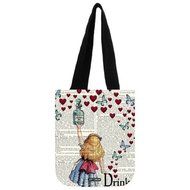 ARTSWOW Alice in Wonderland Custom Canvas Tote Bag (Two Sides) N8