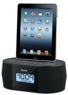 iD38 Desktop Clock Radio - Stereo - Apple Dock Interface - Proprietary Interface - Black