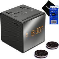 Sony Dual Alarm Clock with Extendable Snooze, AM/FM Radio, Built-in Calendar, Large LED Display, &amp; Battery Backup... N4