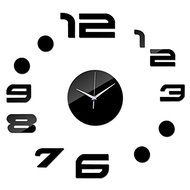EverTrust(TM) new 3d Acrylic mirror wall watches diy clocks digital art Living Room clock stickers novelty rushed... N2