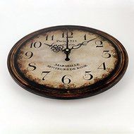 Vintage large decorative wall clock home decor fashion silent 3d wall clock modern design antique wall decor