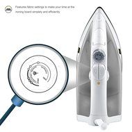 ZZ ES23571 Light Weight Steam Iron with Non-Stick Soleplate, 1200 W, White/Grey N5