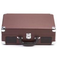 Knox Portable Bluetooth USB Turntable with Built-in Speakers (Leather Brown) N2