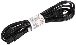Monoprice 107672 6-Feet 18AWG Figure 8 Shape AC Power Cord Cable without Polarized C-7/1-15P, Black