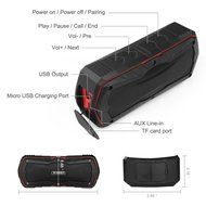 Bluetooth Speaker,Aoleca Portable Wireless Speaker Waterproof IPX6 Bluetooth V3.0 Speaker with Built-In Mic 4000mah... N3