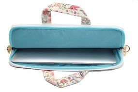 Canvaslove Black Easter Egg Patten Canvas Laptop Shoulder Bag 11 Inch 12 Inch 13 Inch Laptop Messenger Bag 13.3... N10