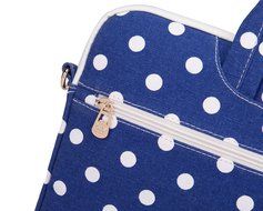 Canvaslove Black Easter Egg Patten Canvas Laptop Shoulder Bag 11 Inch 12 Inch 13 Inch Laptop Messenger Bag 13.3... N13