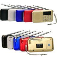 iMinker Mini Portable Digital AM/FM Radio Media Speaker MP3 Music Player Support TF Card/USB Port with LED Screen... N7
