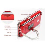 iMinker Mini Portable Digital AM/FM Radio Media Speaker MP3 Music Player Support TF Card/USB Port with LED Screen... N8