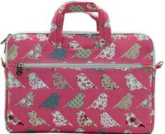 Canvaslove Black Easter Egg Patten Canvas Laptop Shoulder Bag 11 Inch 12 Inch 13 Inch Laptop Messenger Bag 13.3... N22