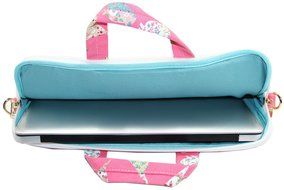 Canvaslove Black Easter Egg Patten Canvas Laptop Shoulder Bag 11 Inch 12 Inch 13 Inch Laptop Messenger Bag 13.3... N23