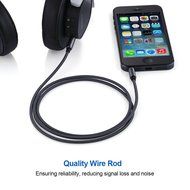 Poweradd Nylon Braided Stereo Audio Cable (3.3ft / 1m) Gold Plated Tangle-Free 3.5mm Male to Male AUX Cable for... N5