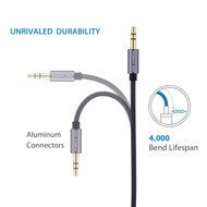 Poweradd Nylon Braided Stereo Audio Cable (3.3ft / 1m) Gold Plated Tangle-Free 3.5mm Male to Male AUX Cable for... N8