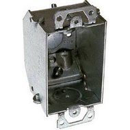 Hubbell-Raco 471 2-1/4-Inch Deep Switch Electrical Box with Beveled Corners, Welded with Plaster Ears and (4)...