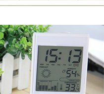 SIS indoor LCD desktop weather station with Alarm Clock,Temperature ,Humidity ,Travel Alarm Clock-White N2